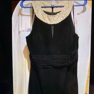 Long black evening gown